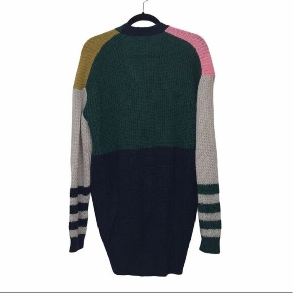 AlexaChung Nora Colorblock Knit Cardigan Small - Picture 2 of 9